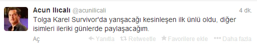 Survivor'da yarışacak ilk isim belli oldu!